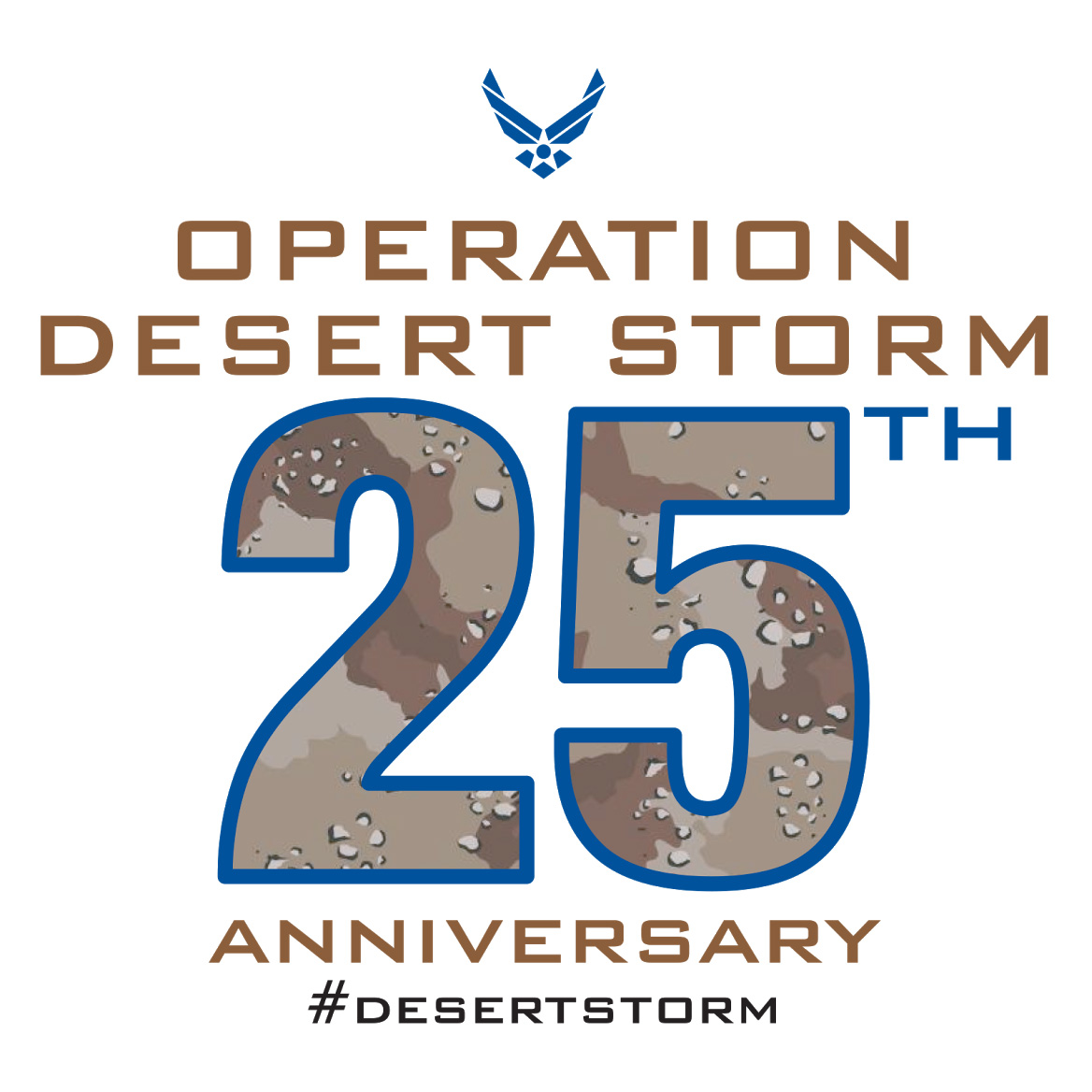 Desert Storm 25th Anniversary Logo