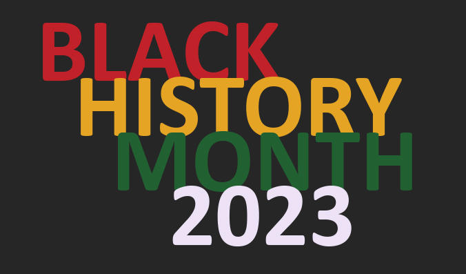 Black History Month Virtual Event Graphic